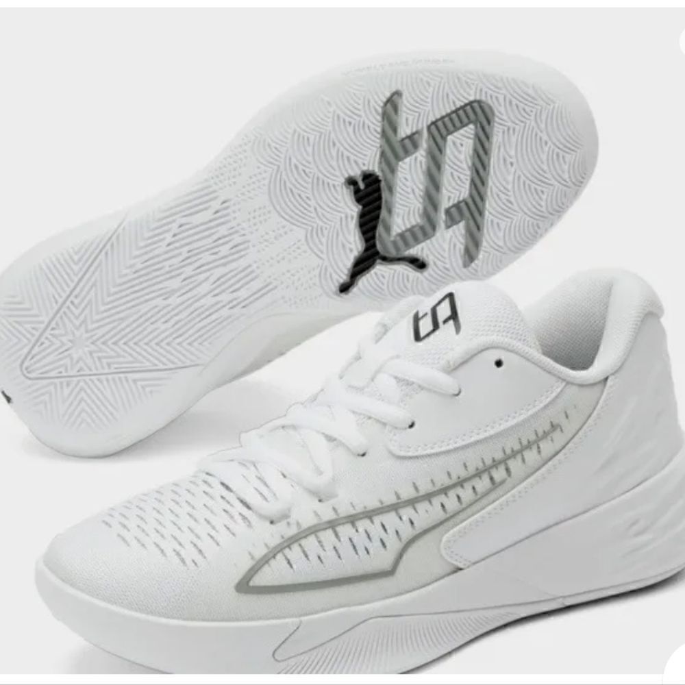 PUMA Womens Stewie 1 Team Basketball Sneakers Shoes - White